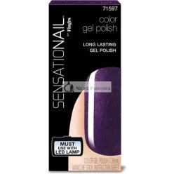   SENSATIONAIL Gél Lak na Nechty s Manikúrovou Palicou 7.39ml Fialová Orchidea