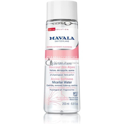 Mavala Clean & Comfort Alpská Mäkkosť Micelárna Voda, 200ml