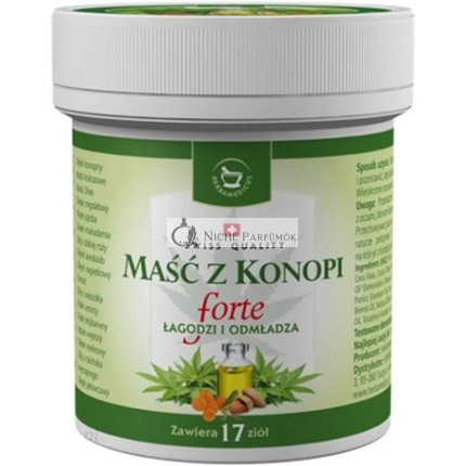 Herbamedicus Konopná Masť Forte na Suchú Pokožku, Vrasy, Akné, Psoriázu 125ml