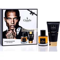   Gisada Ambassador Pánsky Set Eau de Parfum Spray 50ml a Sprchový Gél 50ml