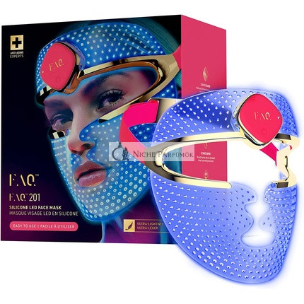FAQ 201 RGB LED Maska na tvár proti starnutiu a vráskam s červenou svetelnou terapiou 600 svetelných bodov