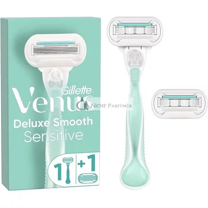 Gillette Venus Smooth Sensitive dámsky holiaci strojček s 3-čepelovým holiacim strojčekom a 2 čepeľami
