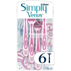   Gillette Simply Venus 3 Jednorazové Holiace Stroje pre Ženy s Lubrikačným Pásikom