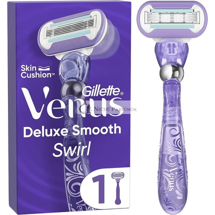 Gillette Venus Deluxe Smooth Swirl Dámsky holiaci strojček 1 čepeľ 5 trvácnych čepelí