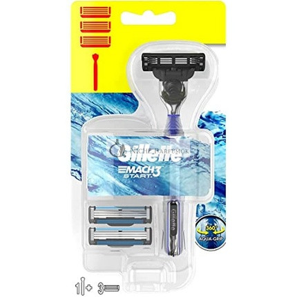 Gillette Mach3 Začínajúca Rukoväť + Čepele pre Mužov