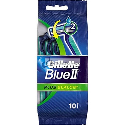 Gillette Blue II Plus Slalom holiaci stroj 10 ks balenie