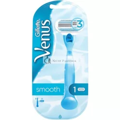   Gillette Venus Smooth Dámsky Holiace Strojček s 3 Zakrivenými Čepeľami