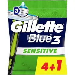 Gillette Blue3 Sensitive Jednorazový Holiaci Strojek 5 ks