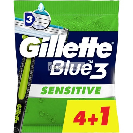 Gillette Blue3 Sensitive Jednorazový Holiaci Strojek 5 ks