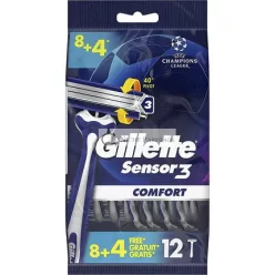   Gillette Sensor3 Cool Jednorazové holiace nože pre mužov 12 ks