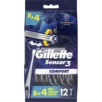 Gillette Sensor3 Cool Jednorazové holiace nože pre mužov 12 ks