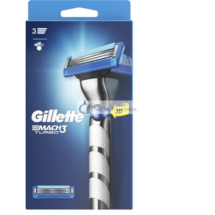 Gillette Mach3 Turbo 2 Holiaci systém, viacfarebný