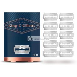   King C. Gillette Náhradné britvy 10 náhradných britiev pre mužské bezpečnostné britvy