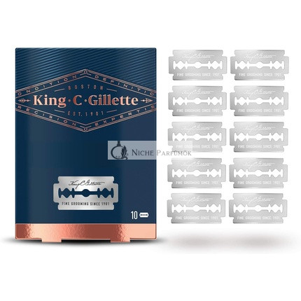 King C. Gillette Náhradné britvy 10 náhradných britiev pre mužské bezpečnostné britvy