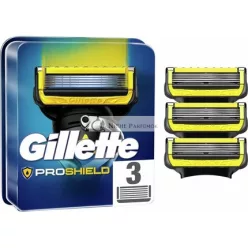   Gillette ProShield Pánske Britvy s 5 Antifriktívnymi Čepeľami, 3 Náplne