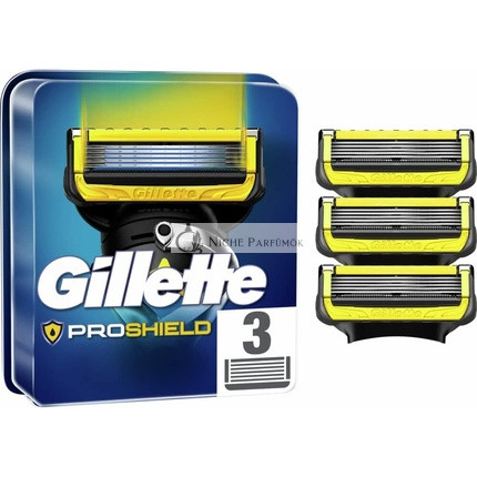 Gillette ProShield Pánske Britvy s 5 Antifriktívnymi Čepeľami, 3 Náplne