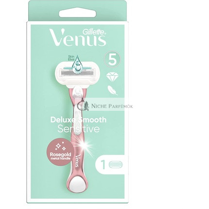 Venus Deluxe Smooth Sensitive Rúžovo-zlatý holiaci strojček