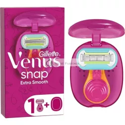   Gillette Venus Extra Smooth Snap Holiaci Strojček pre Ženy s 1 Náhradnou Čepelou a Klzním Pásikom s Avokádovým Olejom