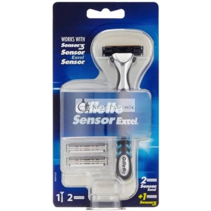 Gillette Sensor Excel Holiaci stroj + 3 čepele
