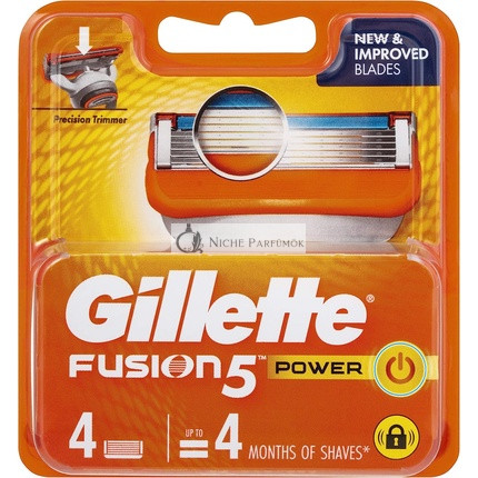 Gillette Fusion Power Nabíjačka 4 Náhradné hlavice