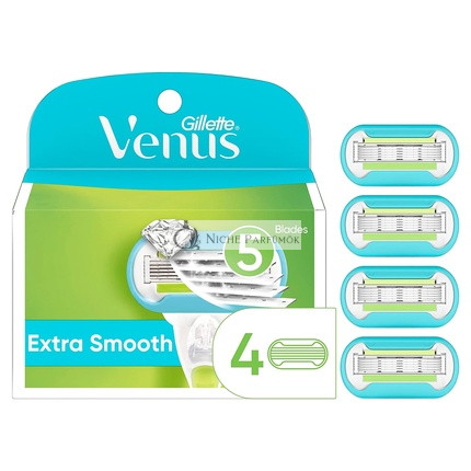 Gillette Venus Extra Smooth Nôž na holenie pre ženy, náhradné čepele 4 kusy
