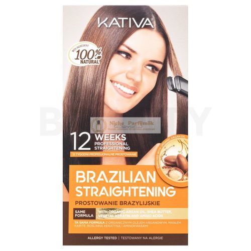 Kativa Brazilian Straightening Kit sada s keratínom pre narovnanie vlasov 225 ml