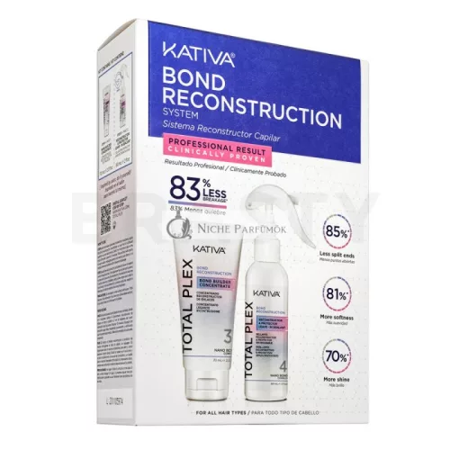 Kativa Bond Reconstruction System Total Plex vlasová kúra pre poškodené vlasy 70 ml + 60 ml