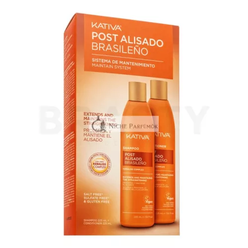 Kativa Post Brazilian Straightening Shampoo + Conditioner sada po narovnaní vlasov keratínom 2 x 225 ml