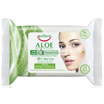 Equilibra Aloe Odstraňovače Make-upu 25 Kusov