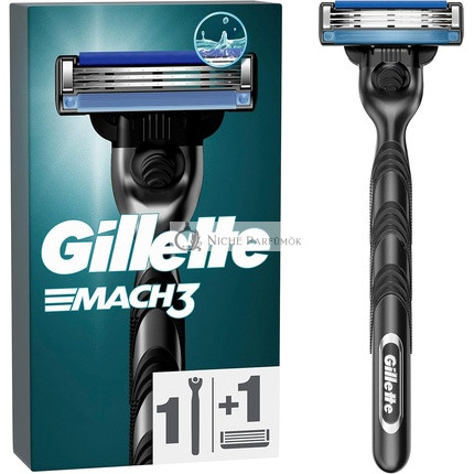 Gillette Mach3 Pánska Holiaca Britva s 1 Britvou Čepeľou 3-Čepeľ - Darček pre Mužov