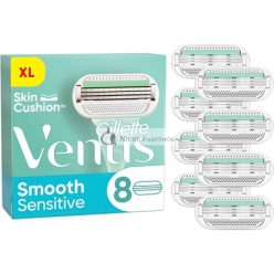   Gillette Venus Smooth Sensitive Ženské Náhradné Čepelky 8 Cieľových Čepelí s 5-Pengovou Technológiou