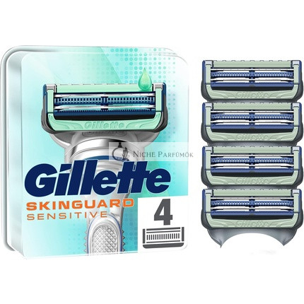 Gillette SkinGuard Pánske Břitvy s Aloe Verou - Citlivá Pokožka - 4 ks