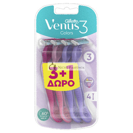Gillette Venus 3 Farebný Holiaci Strojček