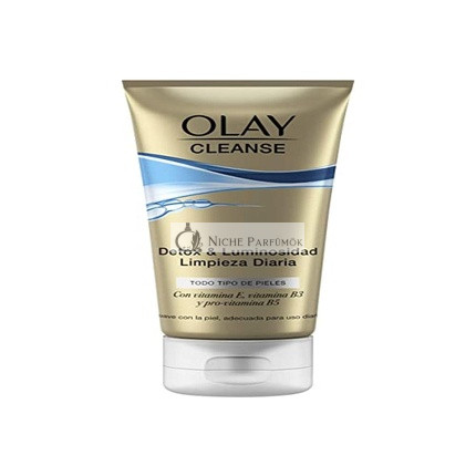 Olay Cleanse Detox & Luminosity Denné čistiace mlieko pre všetky typy pleti s vitamínom E a pro-vitaminom B5, 150ml