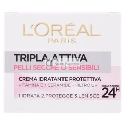   Triple Active Multi-Protective Hydratačný Krém pre Suchú a Citlivú Pokožku, 50ml