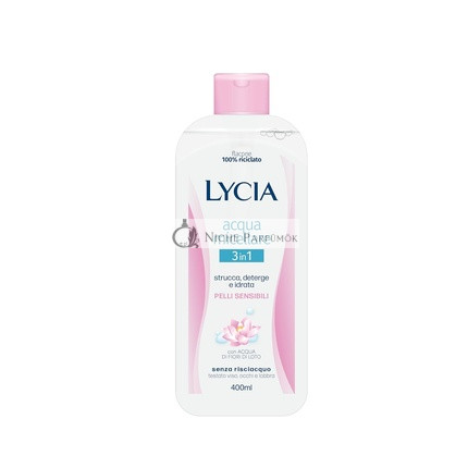 Lycia Micelárna voda 3 v 1 pre citlivú pleť s vodou z lotosového kvetu 400ml