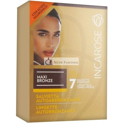 Incarose Maxi Bronze 7 samoopaľovacie obrúsky