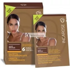 IncaRose Maxi Bronze Samoopálenie Uteráky na Tvár 6, 6ml