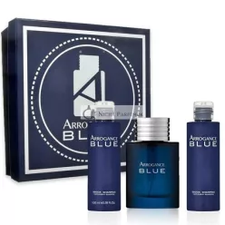   Arrogance Blue Pánsky Darčekový Set Parfum EDT 50ml, 2 x Sprchový Šampón 100ml