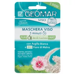   GEOMAR Hĺbkovo čistiaca maska na tvár s bielym ílom, 2x7,5ml