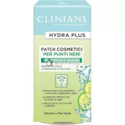   CLINIANS HYDRA PLUS Kozmetické Pásky pre zmiešanú alebo mastnú pleť s uhorkou a zeleným čajom