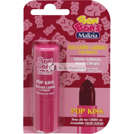 Malizia Pop Kiss Cherry Príchuť Balzam na Pery 3ml