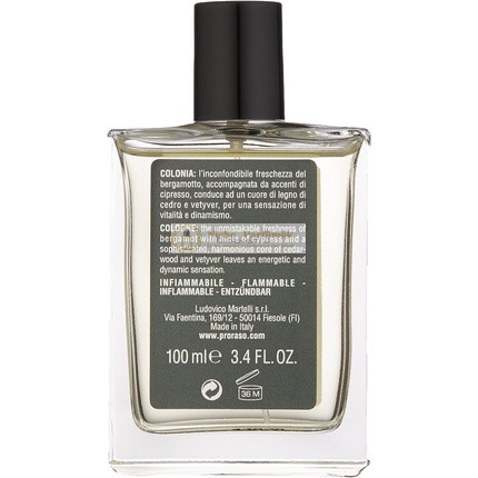 Proraso Cyprus & Vetiver Eau de Cologne, 100ml