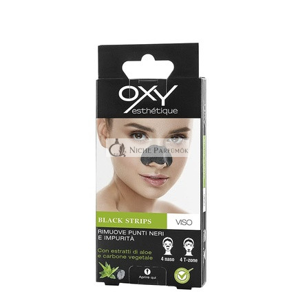 Oxy Čierne Pásiky na Tvár s Aloe Extraktom a Rastlinným Aktívnym Uhlím 8 Pásikov