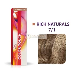   Wella Professionals Color Touch Rich Naturals profesionálna demi-permanentná farba na vlasy s multi-rozmernym efektom 7/1 60 ml