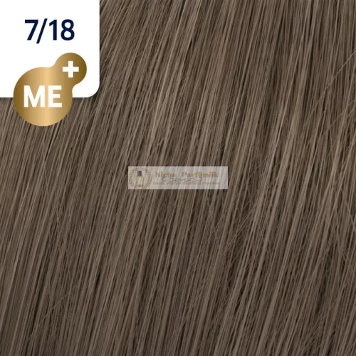 Wella Professionals Koleston Perfect Me+ Rich Naturals profesionálna permanentná farba na vlasy 7/18 60 ml