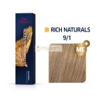 Wella Professionals Koleston Perfect Me+ Rich Naturals profesionálna permanentná farba na vlasy 9/1 60 ml