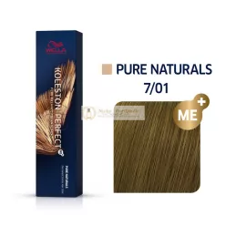   Wella Professionals Koleston Perfect Me+ Pure Naturals professzionális permanens hajszín 7/01 60 ml