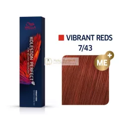   Wella Professionals Koleston Perfect Me+ Vibrant Reds profesionálna permanentná farba na vlasy 7/43 60 ml