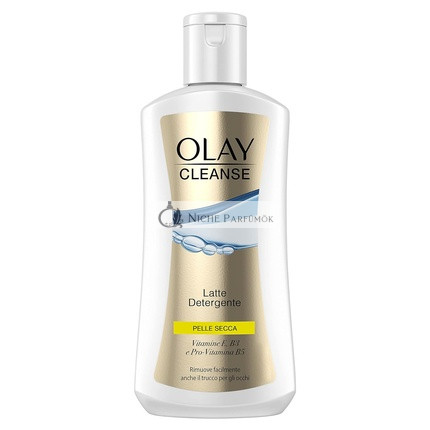 Olay Cleanse Čistiaci Mlieko na Suchú Pokožku, Odstránenie Očného Make-upu Bez Námahy, 200ml